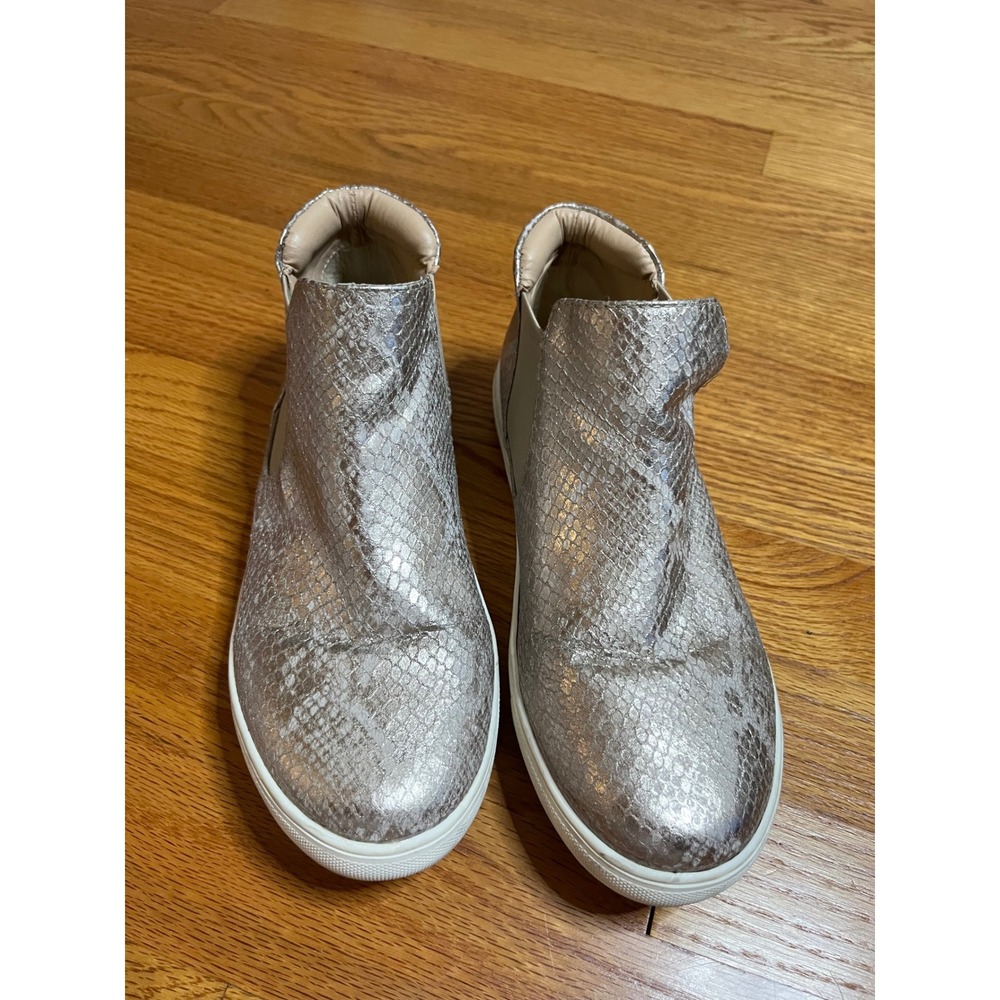 Coconut by Matisse gold Snake Print Fashion Sneakers Booties Shoes